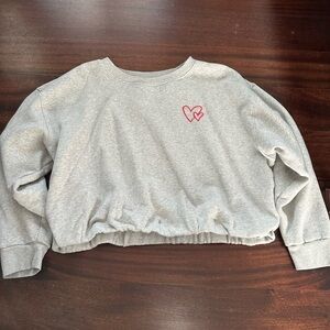 Cropped Heart Sweatshirt